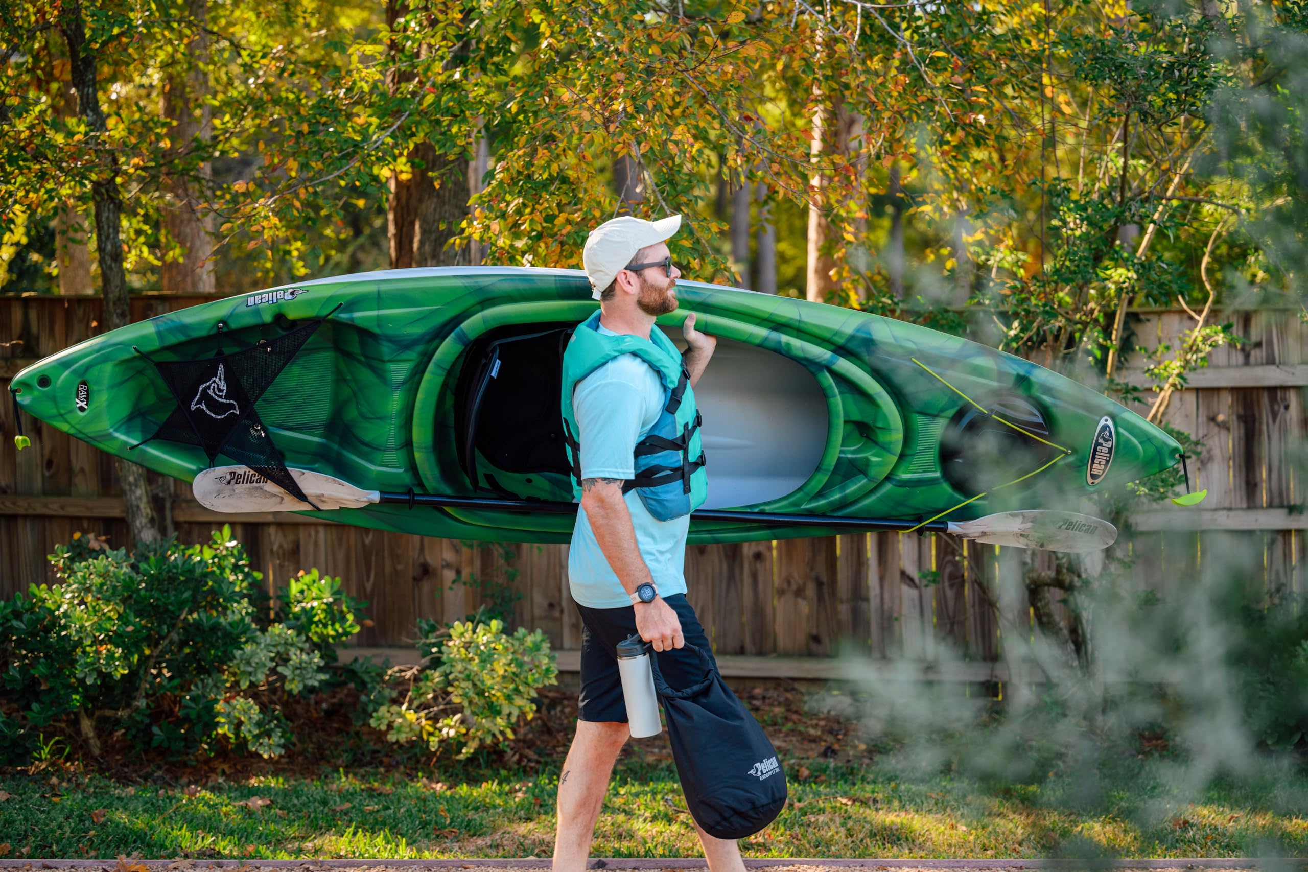 Pelican Argo 100X - Recreational Sit in Kayak - Lightweight Patented Ram-X™ Material - Ergoform™ Seating System - 10 ft - Image 6