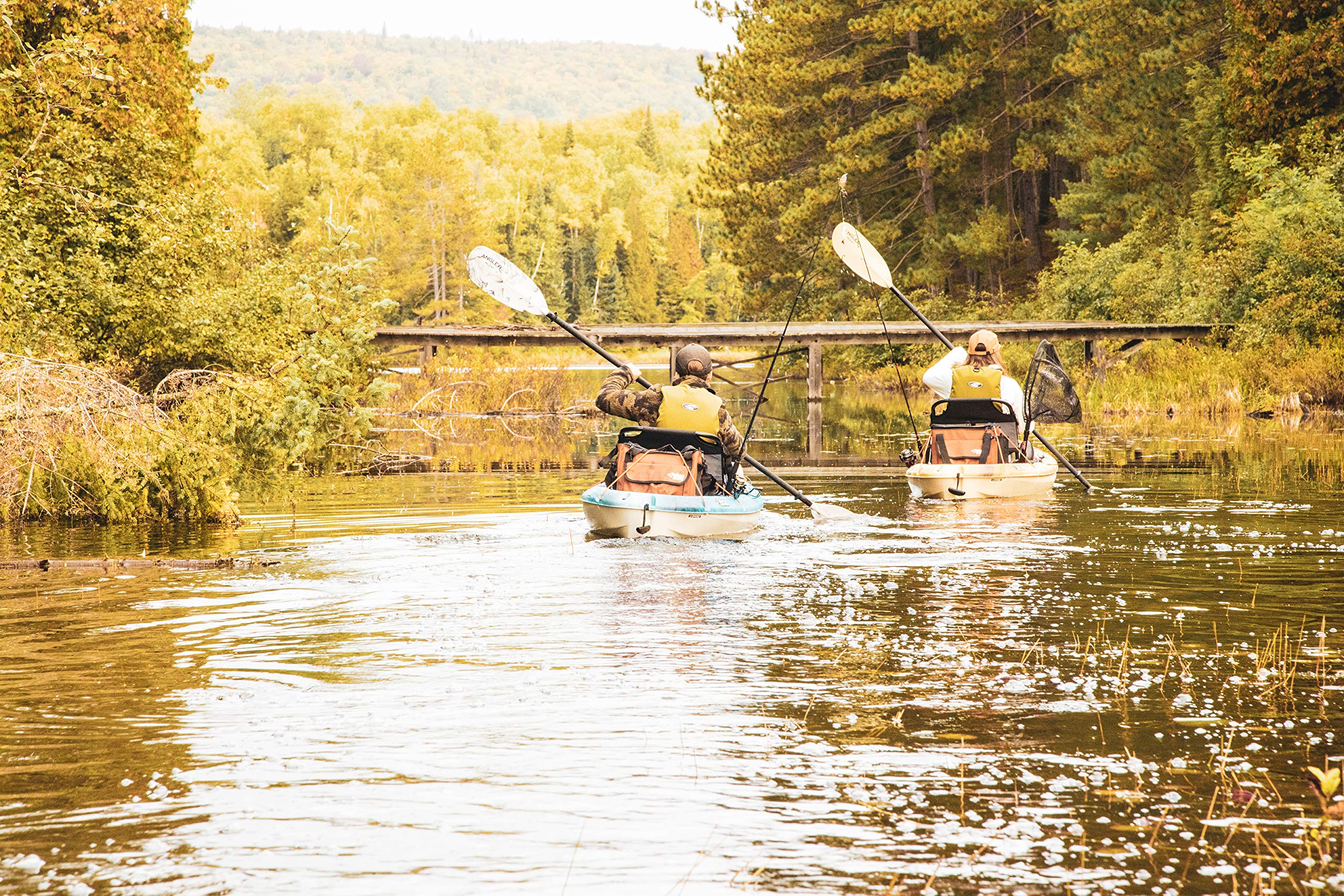 Pelican - Poseidon Angler Paddle - Aluminum Shaft with Reinforced Fiberglass Blades - Lightweight, Adjustable Kayaks Paddles - Perfect for Kayak Fishing - Image 4
