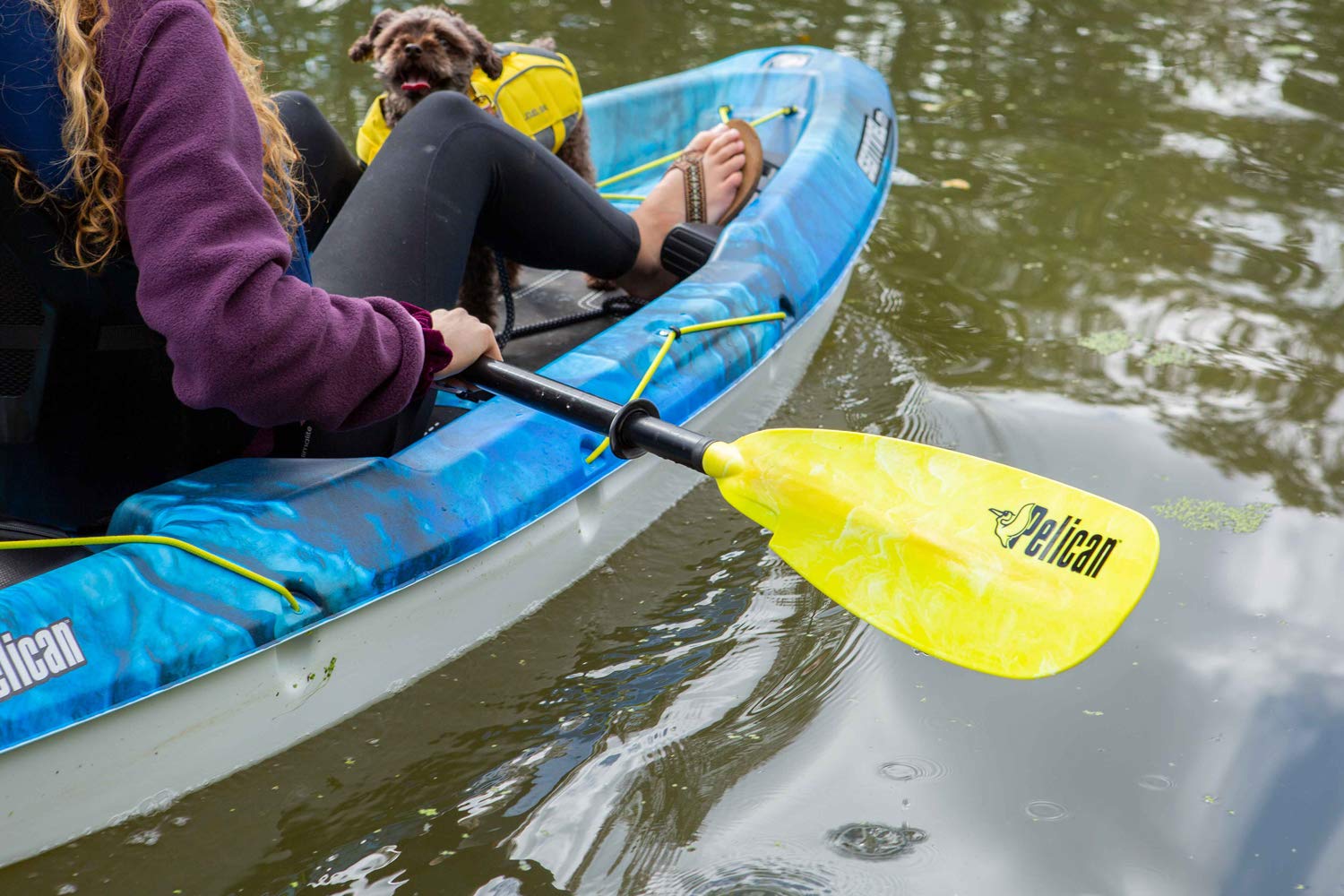 Pelican - Poseidon Paddle - Aluminum Shaft with Reinforced Fiberglass Blades - Lightweight, Adjustable Kayaks Paddles - Perfect for Kayaking Boating - Image 4