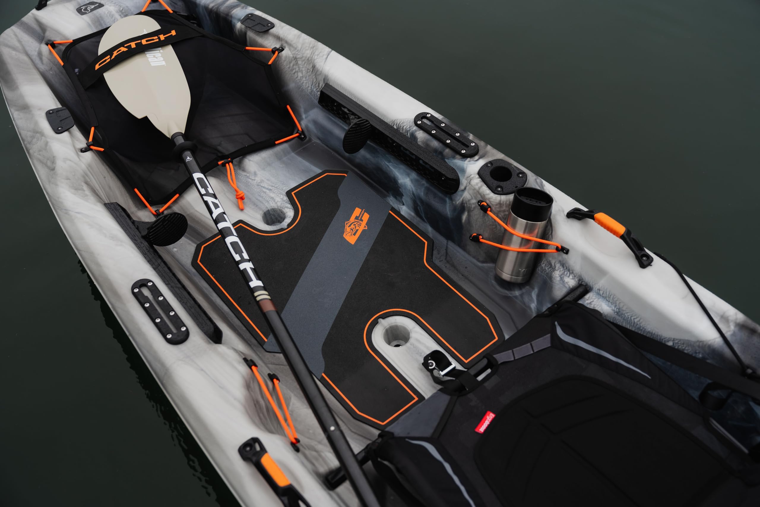 The Catch Kayak Paddle|Adjustable Fiberglass Shaft with Nylon Blades|Lightweight, Adjustable| Perfect for Kayak Fishing, 98.5 inch (250cm) - Arctic Blue - PS1973-00 - Image 3